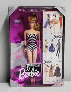 lot 107 image: 1959 SE Reproduction Barbie 35th Anniversary Barbie 1993 NRFB