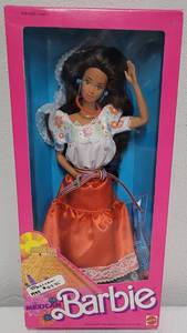 lot 89 image: Dolls of the World Collection 1988 Mexican Barbie NRFB