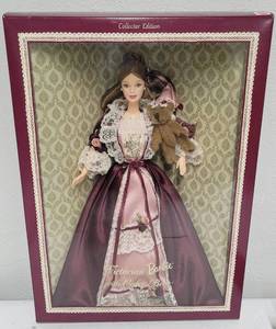 lot 102 image: Victorian Barbie with Cedric Bear 1999 NRFB