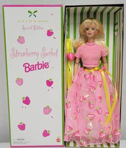 lot 105 image: Strawberry Sorbet Barbie Exclusive for Avon 1998 NRFB