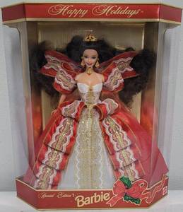 lot 106 image: Happy Holidays Barbie 1997 Hallmark 5th in a Series NRFB