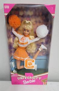 lot 153 image: Clemson University Barbie 1997 NRFB