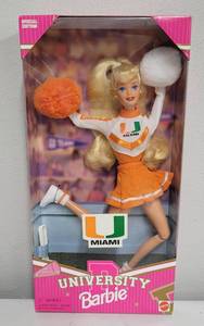 lot 162 image: University of Miami Barbie 1996 NRFB