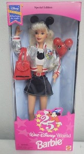 lot 201 image: Walt Disney World Barbie 1996 Disney Exclusive NRFB 25th Anniversary