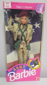 lot 207 image: Rendezvous with Destiny United States Army Barbie 1992 NRFB Stars and Stripes