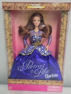 lot 227 image: 1997 Portrait in Blue Barbie Walmart Special Edition NFRB