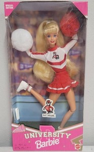 lot 248 image: 1996 University Barbie N.C. State Special Edition NRFB