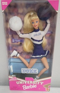 lot 250 image: 1996 University Barbie Duke Special Edition NRFB