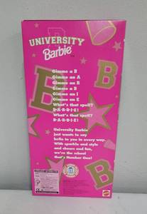 lot 252 image: 1996 University Barbie Michigan Special Edition NRFB