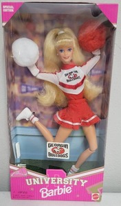 lot 253 image: 1996 University Barbie Georgia Bulldogs Special Edition NRFB