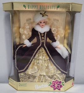 lot 258 image: Happy Holidays Barbie 1996 NRFB