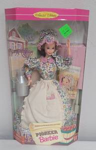 lot 272 image: American Stories Collection Pioneer Barbie 1995 2nd Edition NRFB