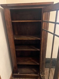 lot 99 image: Antique CupboardBuilt In Cabinet with Glass Door