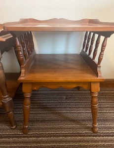 lot 136 image: Pair of Maple Side Tables