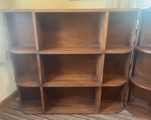lot 157 image: Set of Vintage Curved Bookcases Matching