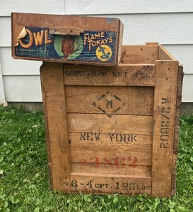 lot 247 image: Two Vintage Wooden Boxs