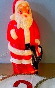 lot 22 image: Empire Brand Santa Blow Mold Works as it Should, Tabletop size