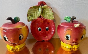 lot 30 image: PY Apple Compote Jelly Jam Jars and Spoon Rest