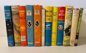 lot 86 image: Hardcover Book Lot of 12 1940s Brenda Starr, Heidi, Norma Kent