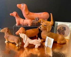 lot 142 image: Dachshund Collections Lot of 9 Coasters, Marble, Pottery