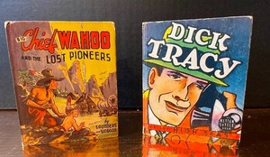 lot 174 image: Two The Better Little Books - Dick Tracy on the High Seas and Big Chief Wahoo and the Lost Pioneers