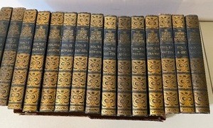 lot 189 image: The Standard American Encyclopedia Set of 15 Blue and Gold