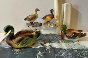 lot 360 image: Two Enesco Ducks, Duck Planters and Posters