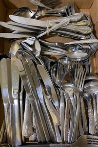 lot 407 image: Large LOT of Various Patterns Flatware