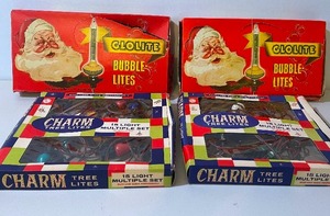 lot 409 image: Vintage Christmas Lights and Two Boxes of Vintage Bubble Lights