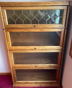 lot 415 image: Oak Barrister Cabinet
