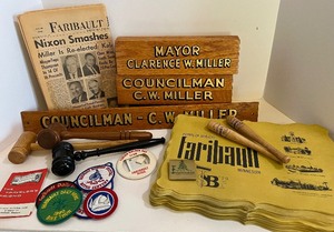 lot 437 image: Clarence Miller Mayor Councilman Faribault 1960s Memorabilia Lot