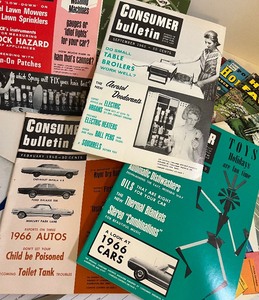lot 483 image: 1960s Consumer Report Magazines (14) Wish Books, and House  Plan Magazines Vintage