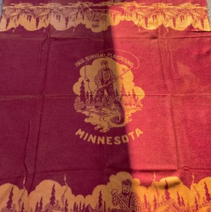 lot 557 image: Vintage Wool Paul Bunyans Playground Blanket