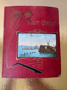 lot 527 image: Vintage Scrapbook, Holiday Cards and Postcards