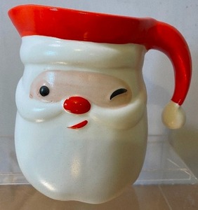 lot 566 image: Vintage Napco Santa Pitcher
