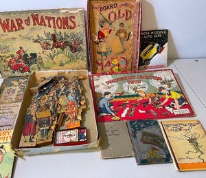 lot 461 image: Antique Games -Quite Old Decor Only and Vintage Book LOT 1920s-1930s