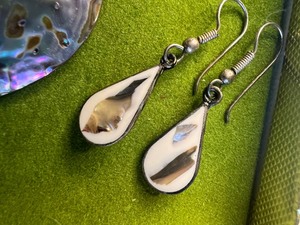 lot 544 image: Abolone Shell Pendant Shell Earrings Marked Alpaca Mexico