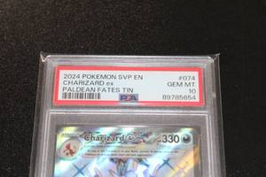 2024 Pokemon SVP Paldean Fates Black Star Promo Charizard EX #074 PSA 10