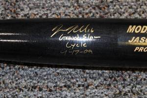 Minnesota Twins Jason Kubel Full Size Pro Model 238JK Max Bat Autographed W Grand Slam Inscription
