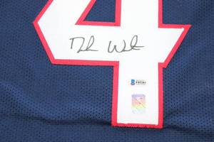 Deshaun Watson Texans Custom Jersey Autographed W Beckett COA #F85283