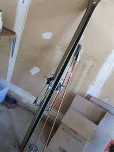 lot 12 image: K2 Back Country telemark 190cm snow skis with poles