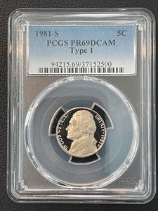 1981-S Jefferson Nickel Proof PCGS PR69 Deep Cameo