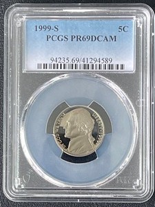 1999-S Jefferson Nickel Proof PCGS PR69 Deep Cameo