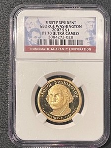 2007-S George Washington Dollar Proof NGC PF70 Ultra Cameo