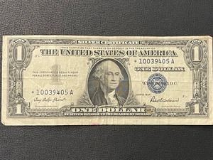 1957 $1 Dollar Silver Certificate Star Note