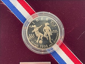 1996-S Soccer Half Dollar Proof 112,412 Minted