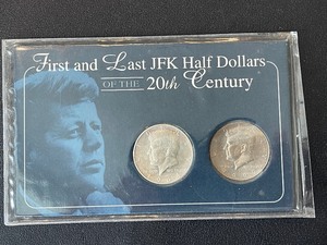 lot 42 image: First and Last Kennedy Half Dollars of the 20th Century