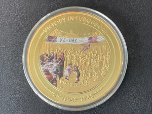 lot 50 image: End of WWII Medallion
