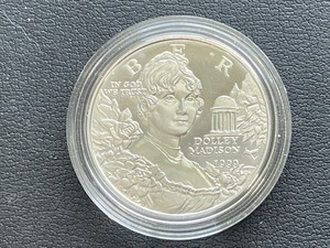 lot 54 image: 1999-P Dolley Madison Silver Dollar