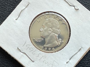 lot 61 image: 1996-S Washington Quarter Proof